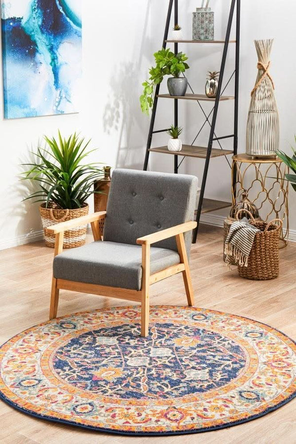 ENVI Splash Multi Transitional Round Rug