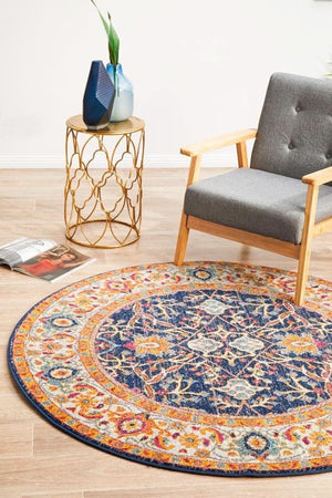 ENVI Splash Multi Transitional Round Rug
