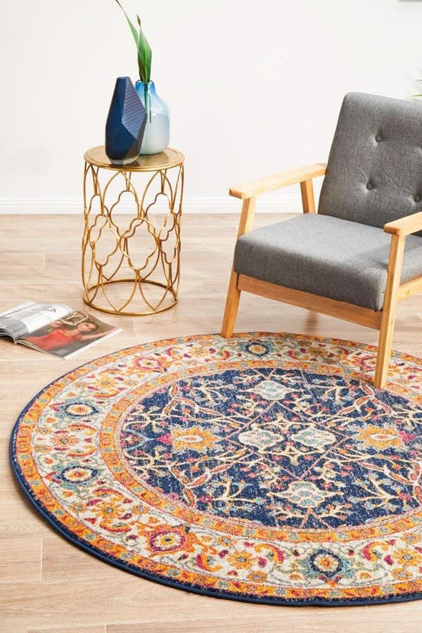 ENVI Splash Multi Transitional Round Rug