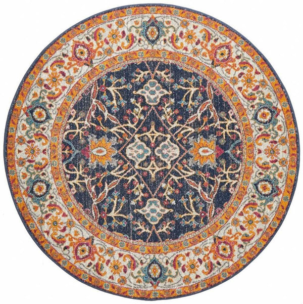 ENVI Splash Multi Transitional Round Rug