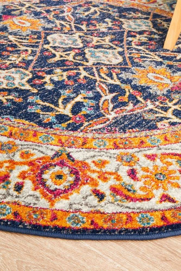 ENVI Splash Multi Transitional Round Rug