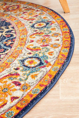 ENVI Splash Multi Transitional Round Rug