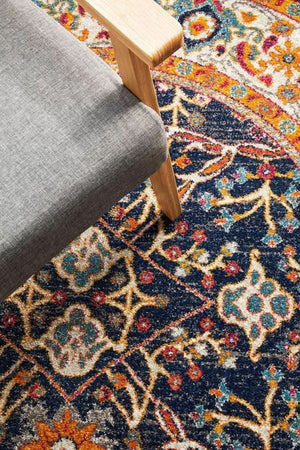 ENVI Splash Multi Transitional Round Rug