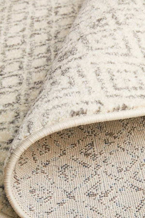 ENVI Diamond Grey Transitional Round Rug