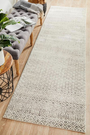 ENVI Diamond Grey Transitional Runner Rug