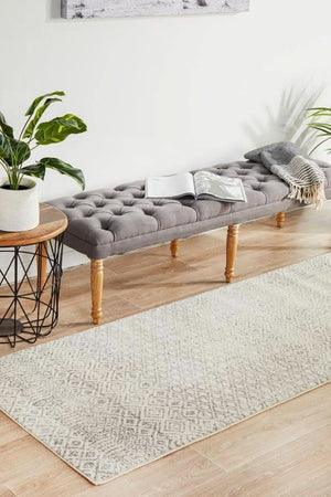 ENVI Diamond Grey Transitional Runner Rug
