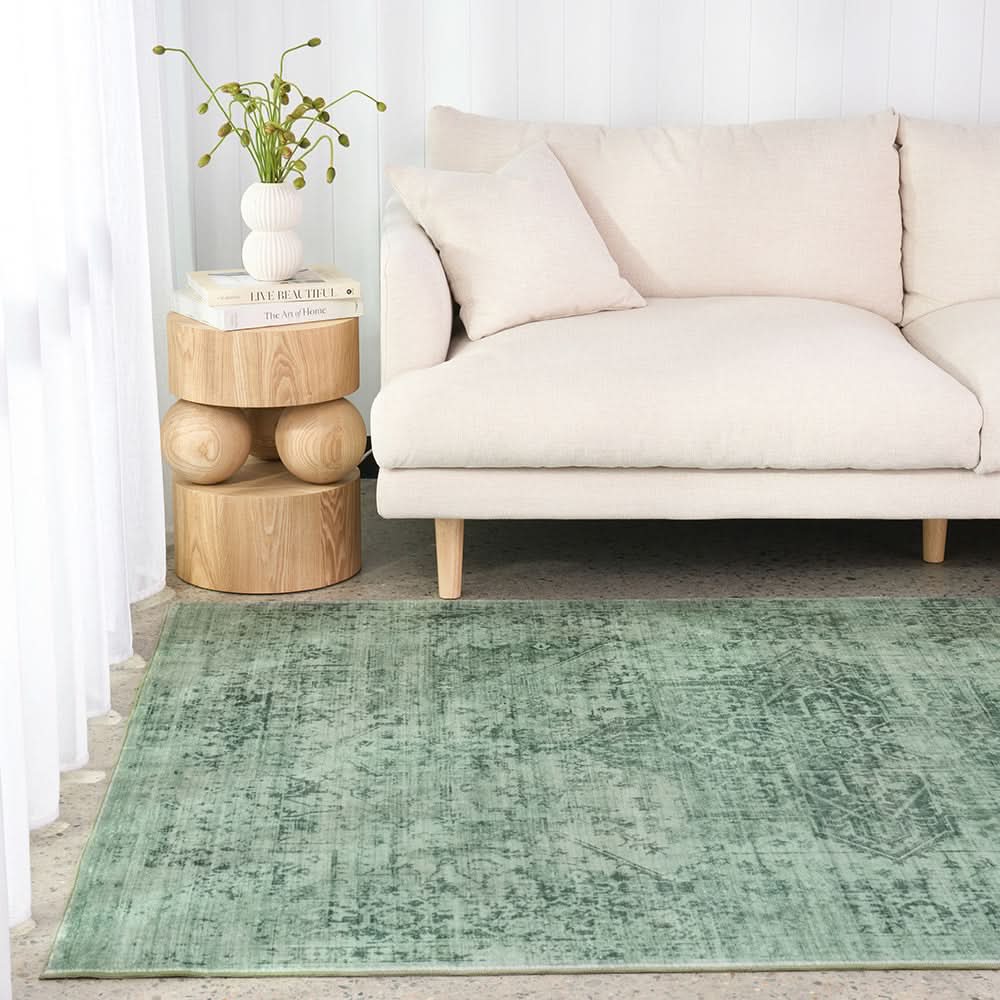 Antique Rugs Emerald Green Rug