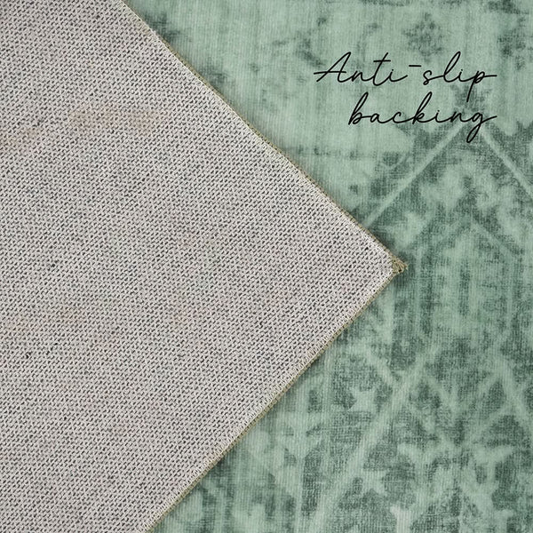 Antique Rugs Emerald Green Rug