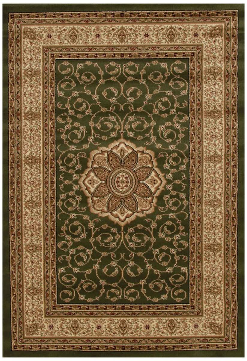 Istanbul Collection Medallion Classic Pattern Green Rug