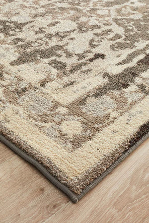 Stylish Overdyed Look Rug Grey