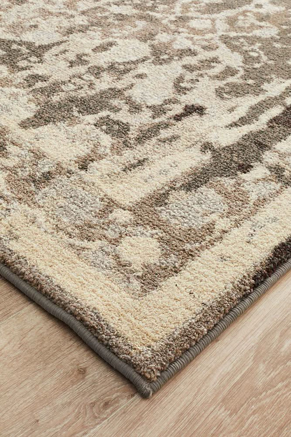 Stylish Overdyed Look Rug Grey