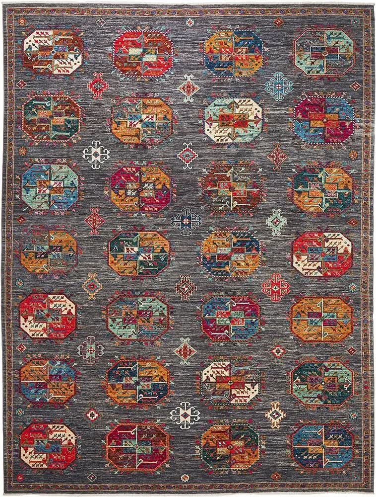 Hand Knotted Pure Wool Afghan 240X330