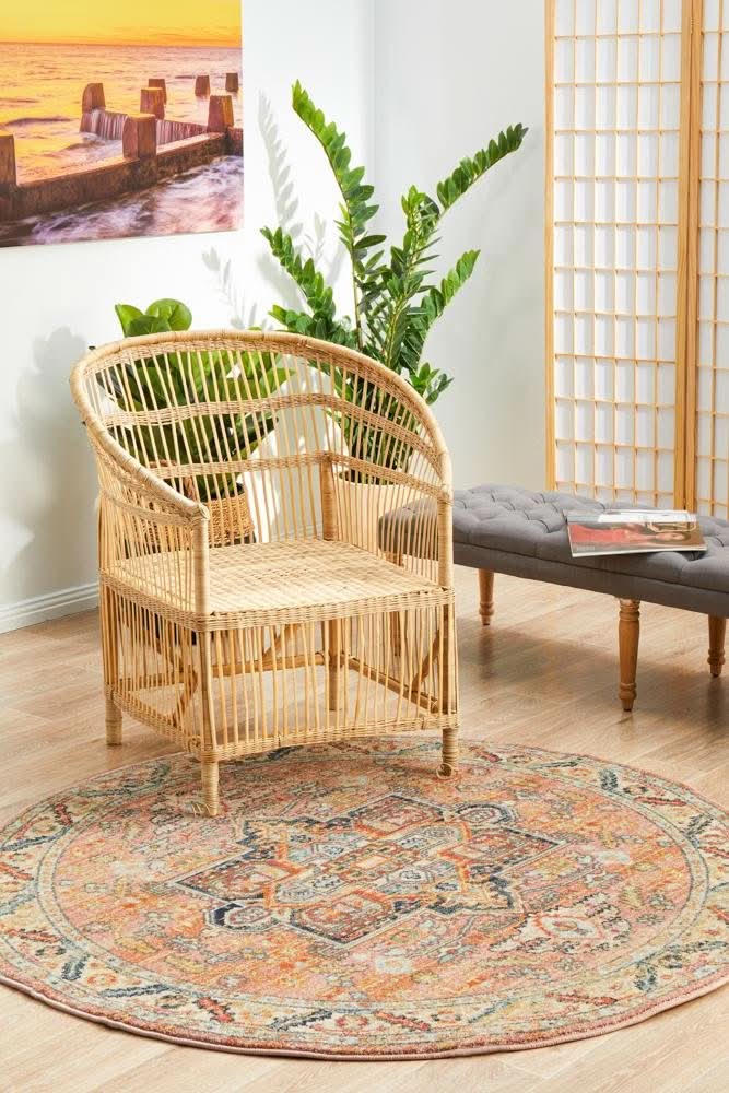 CHARM 850 Salmon Round Rug