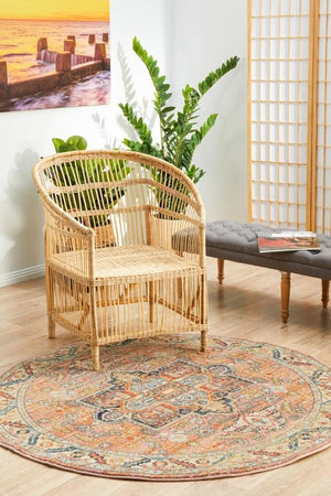 CHARM 850 Salmon Round Rug