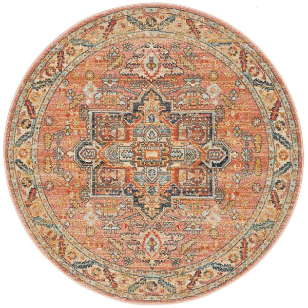 CHARM 850 Salmon Round Rug