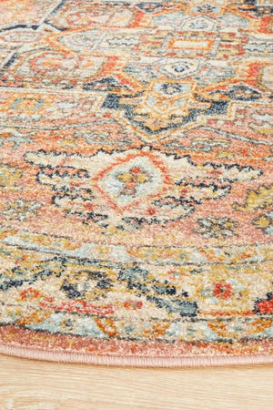 CHARM 850 Salmon Round Rug