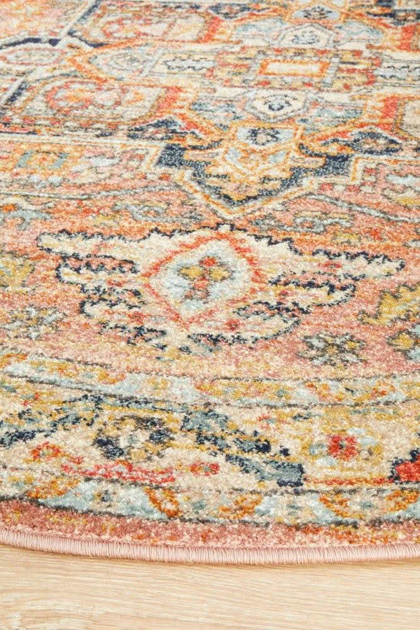 CHARM 850 Salmon Round Rug