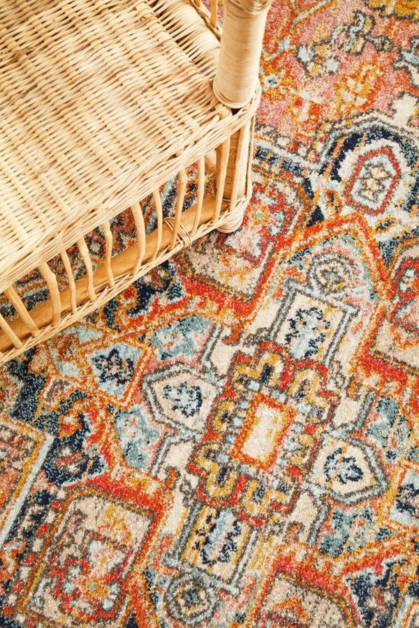 CHARM 850 Salmon Round Rug