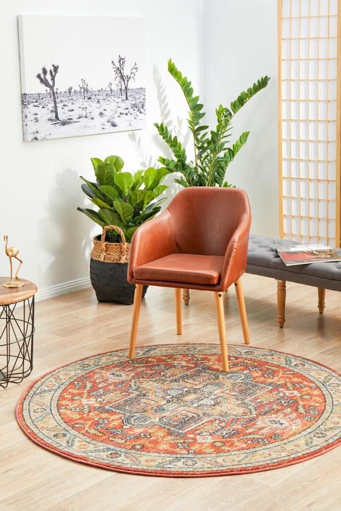 CHARM 850 Terracotta Round Rug