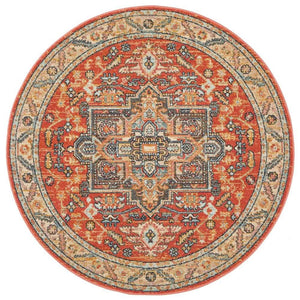CHARM 850 Terracotta Round Rug