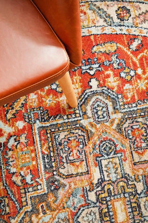 CHARM 850 Terracotta Round Rug