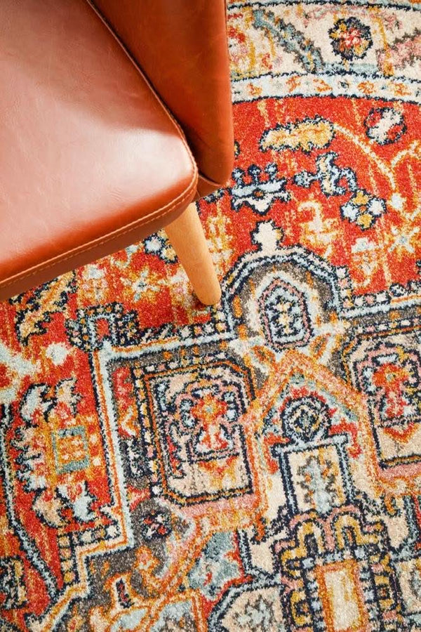 CHARM 850 Terracotta Round Rug