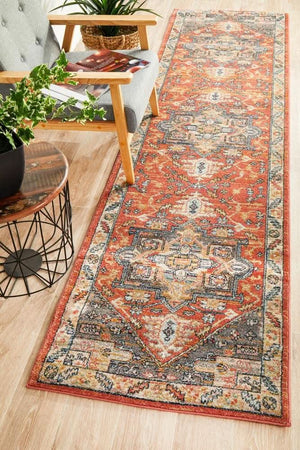 CHARM 850 Terracotta Runner Rug