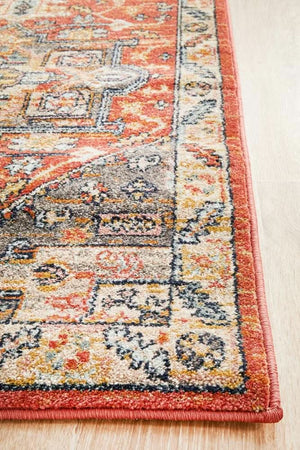 CHARM 850 Terracotta Runner Rug