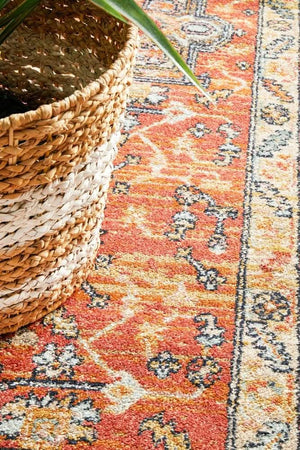 CHARM 850 Terracotta Runner Rug
