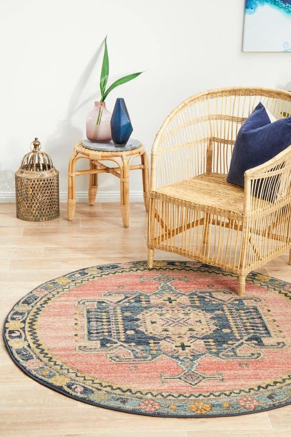 CHARM 852 Earth Round Rug