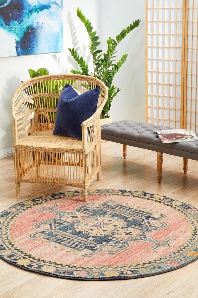 CHARM 852 Earth Round Rug