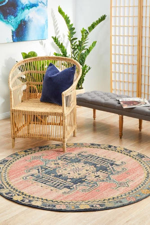 CHARM 852 Earth Round Rug