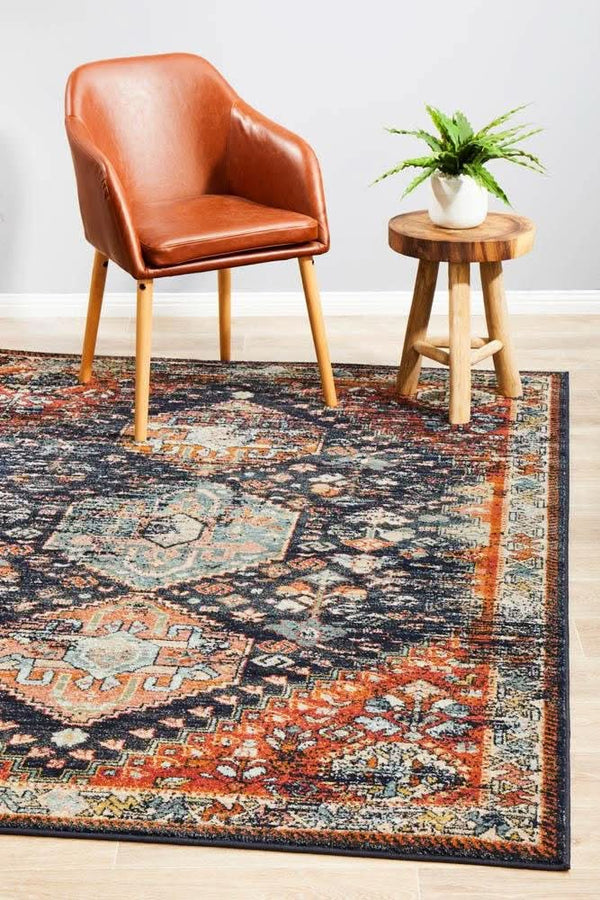 CHARM 854 Navy Rug