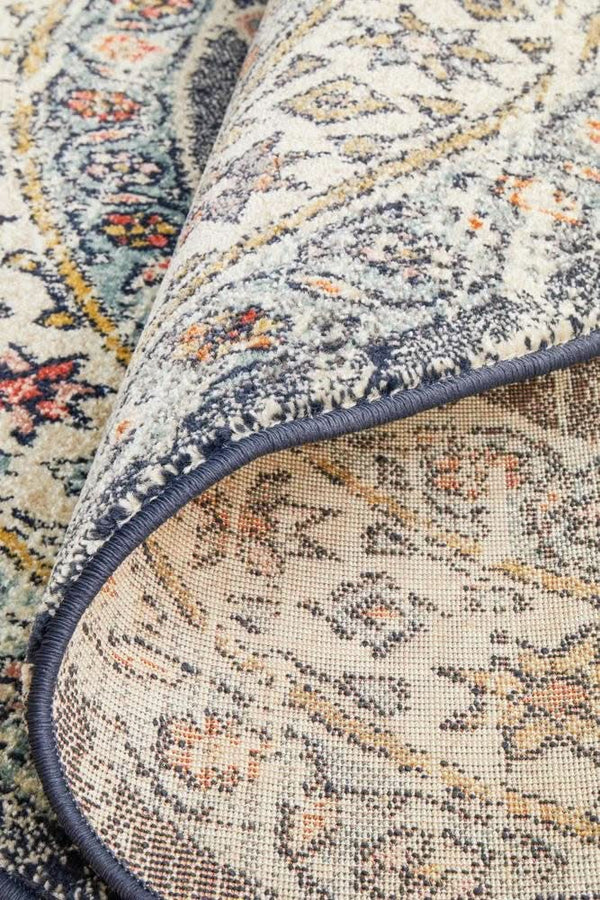 CHARM 855 Ecru Round Rug