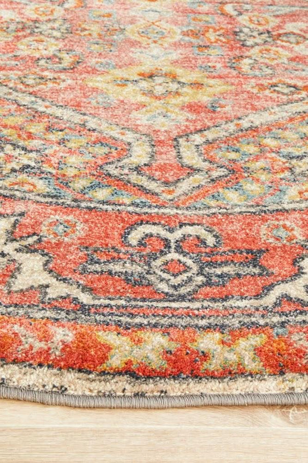 CHARM 856 Crimson Round Rug