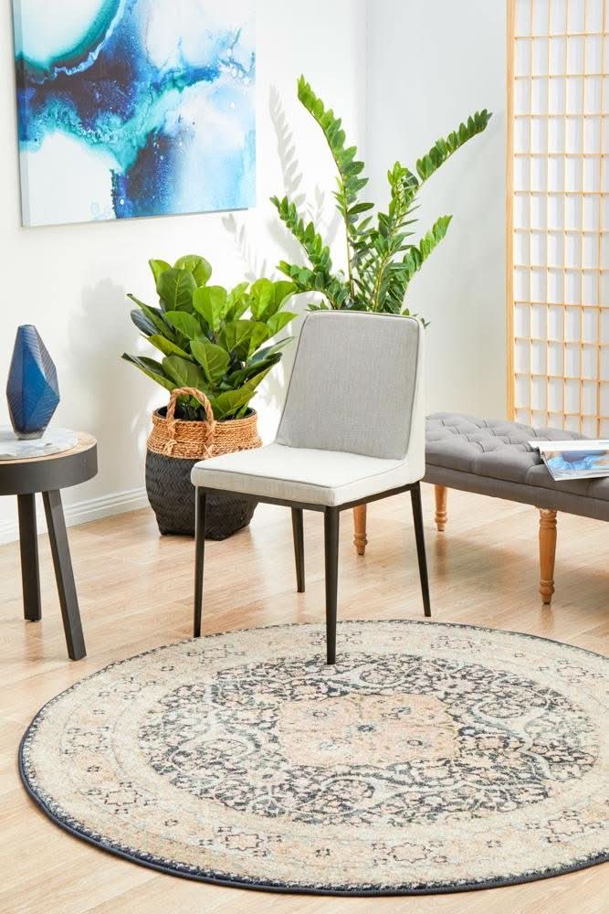 CHARM 858 Midnight Round Rug