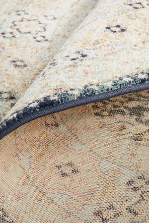 CHARM 858 Midnight Round Rug