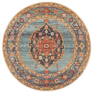 CHARM 862 Rust Round Rug