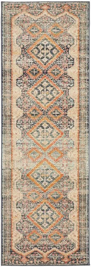 CHARM 863 Navy Runner Rug