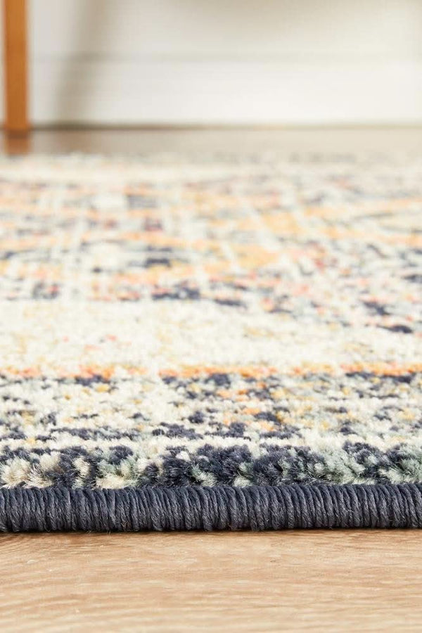 CHARM 863 Navy Runner Rug