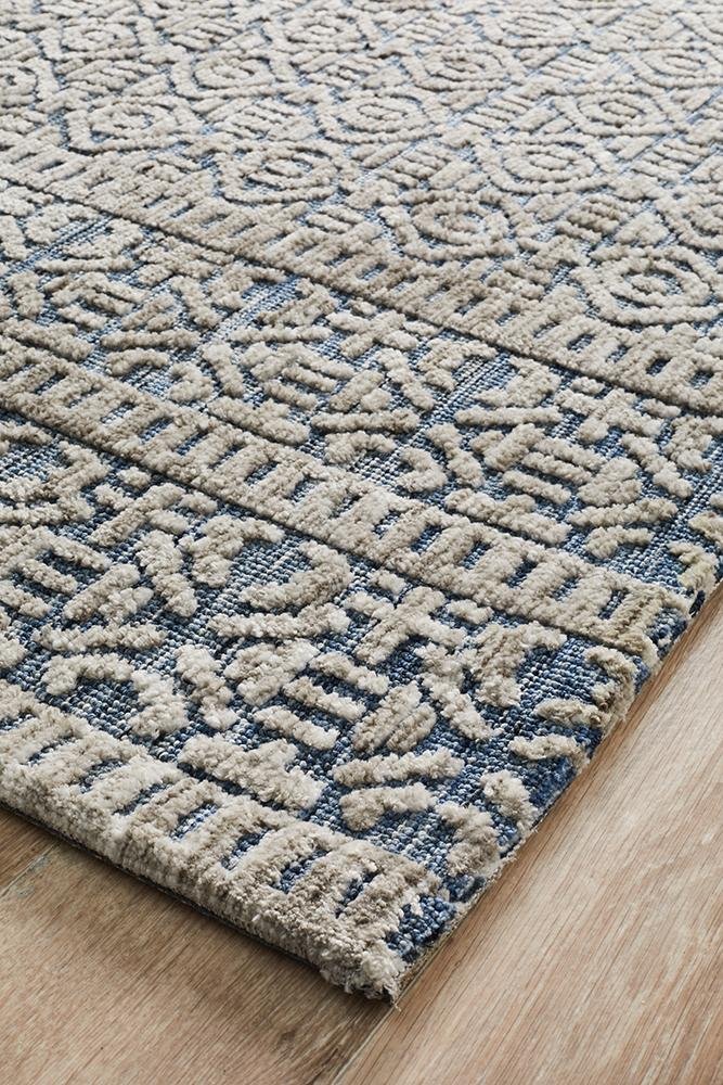 ATLANTA Miriam Navy Grey Rug