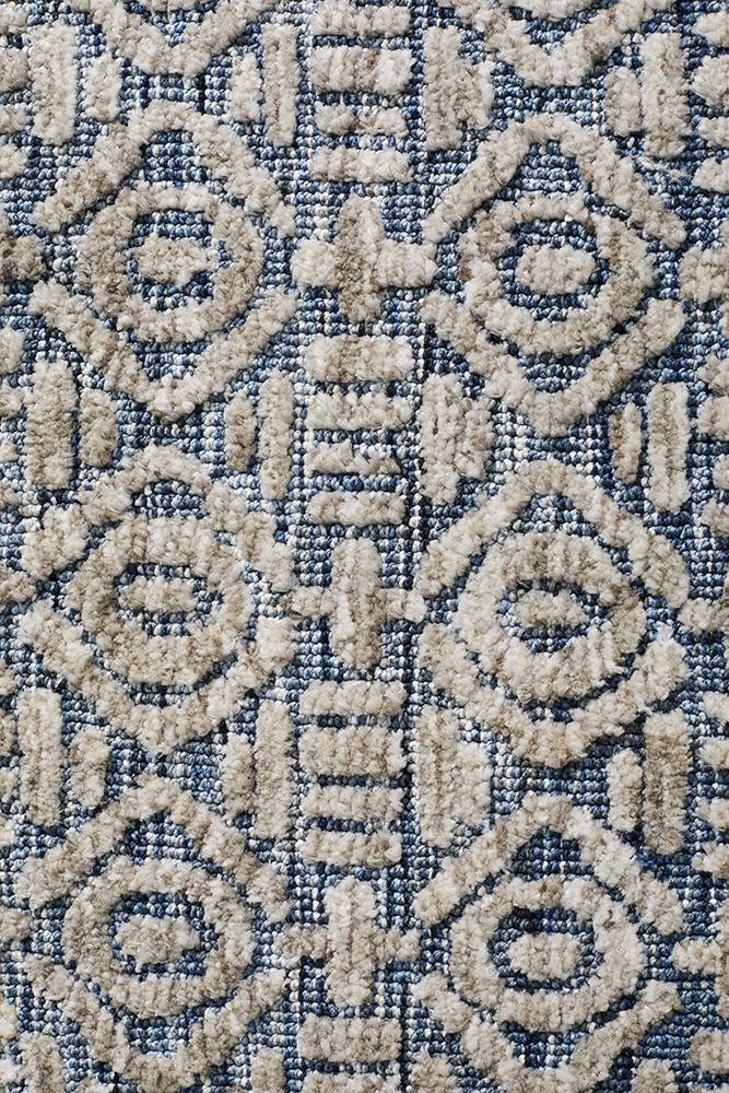 ATLANTA Miriam Navy Grey Rug