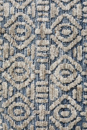 ATLANTA Miriam Navy Grey Rug