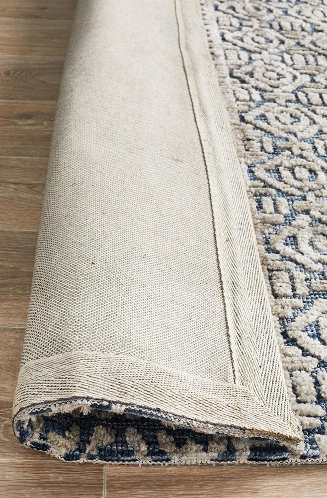 ATLANTA Miriam Navy Grey Rug