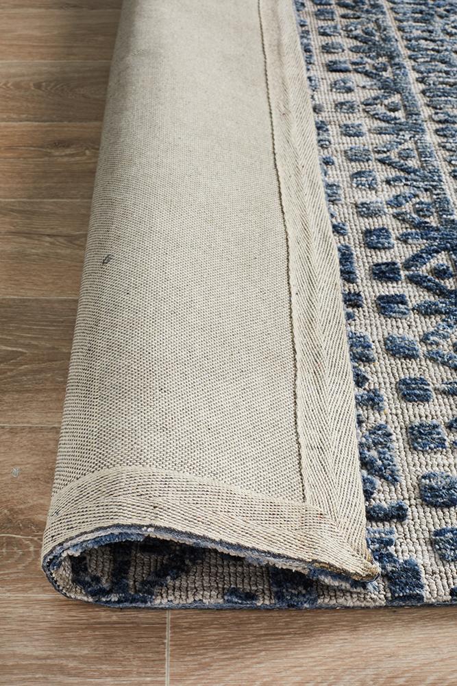 ATLANTA Tara Navy Grey Rug