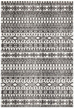 ATLANTA Yasmin Ivory Black Rug