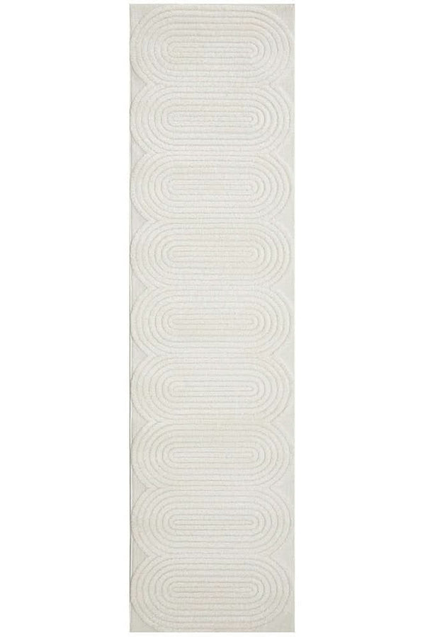 MIST Carl White Runner Rug
