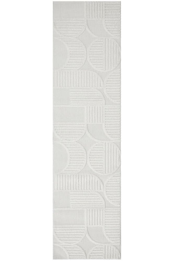 MIST Leo White Runner Rug