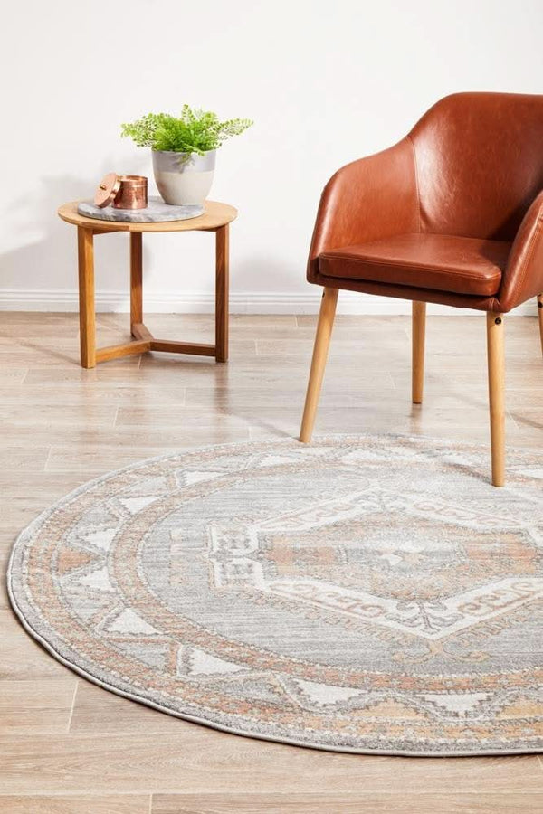 SALSA Caitlen Grey Round Rug