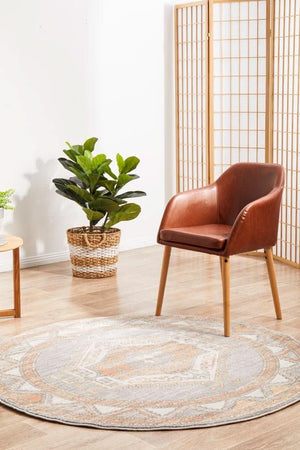 SALSA Caitlen Grey Round Rug